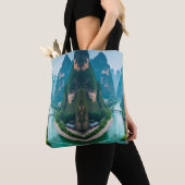 Schilderachtig wandeling - Emerald River & Mountai Tote Bag (Dichtbij)