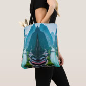 Schilderachtig wandeling - Emerald River & Mountai Tote Bag (Dichtbij)