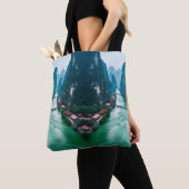Schilderachtig wandeling - Emerald River & Mountai Tote Bag (Dichtbij)
