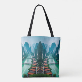 Schilderachtig wandeling - Emerald River & Mountai Tote Bag