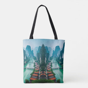 Schilderachtig wandeling - Emerald River & Mountai Tote Bag