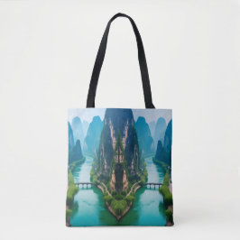 Schilderachtig wandeling - Emerald River & Mountai Tote Bag
