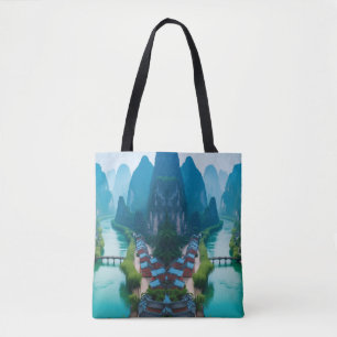 Schilderachtig wandeling - Emerald River & Mountai Tote Bag