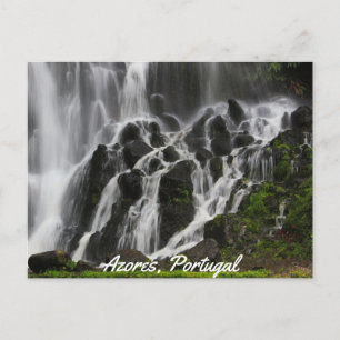 Schilderachtig Waterfall Azoren Briefkaart
