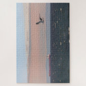 Schilderachtig waterschap met de zeemeeuw van de f legpuzzel (Verticaal)