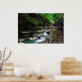 Schilderachtig watervalafdrukken poster (Keuken)