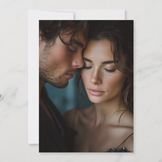 Schilderachtig Waterverf Herfst Outdoor Mountain B Save The Date (Achterkant)