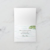 Schilderachtig Waterverf Meer Dank u Bedankkaart (Binnen)