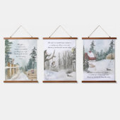 Schilderachtig Waterverf Natuur bossen Optionele f Hangend Wandkleed (Driedubbel)