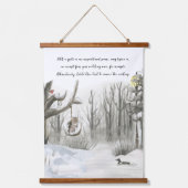 Schilderachtig Waterverf Natuur bossen Optionele f Hangend Wandkleed (Voorkant 2)