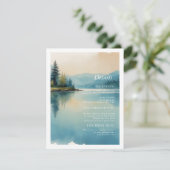 Schilderachtig Waterverf Pijnbomen en meer details Informatiekaartje (Staand voorkant)