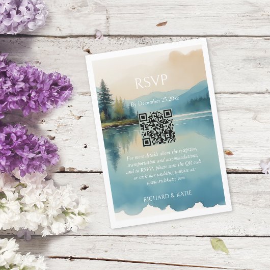 Schilderachtig Waterverf Pijnboom Lakeside RSVP