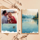 Schilderachtig Waterverf Pijnboom Lakeside Save th Kaart