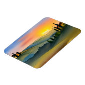 Schilderachtig Waterverf Toscane Hills Magneet (Linkerzijde)