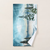 Schilderachtig Waterverf winterWonderland Bad Handdoek (Handdoek)