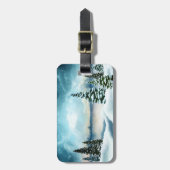 Schilderachtig Waterverf winterWonderland Bagagelabel (Voorkant verticaal)