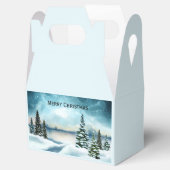 Schilderachtig Waterverf winterWonderland Bedankdoosjes (Geopend)