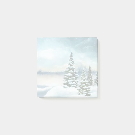 Schilderachtig Waterverf winterWonderland Post-it® Notes (Voorkant)