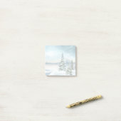 Schilderachtig Waterverf winterWonderland Post-it® Notes (Op bureau)