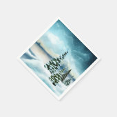 Schilderachtig Waterverf winterWonderland Servet (Hoek)