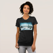 Schilderachtig Waterverf winterWonderland T-shirt (Voorkant volledig)