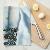 Schilderachtig Waterverf winterWonderland Theedoek (Quarter Fold)