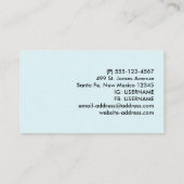 Schilderachtig Waterverf winterWonderland Visitekaartje (Achterkant)