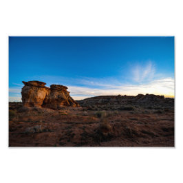 Schilderachtig weg foto afdruk