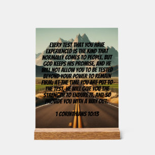 Schilderachtig weg vooruit: kracht vinden door bep acryl bord