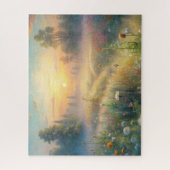 Schilderachtig weide met bloemen legpuzzel (Verticaal)