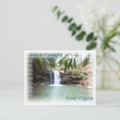 Schilderachtig West Virginia Waterfall Briefkaart (Staand voorkant)
