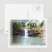 Schilderachtig West Virginia Waterfall Briefkaart (Voorkant / Achterkant)