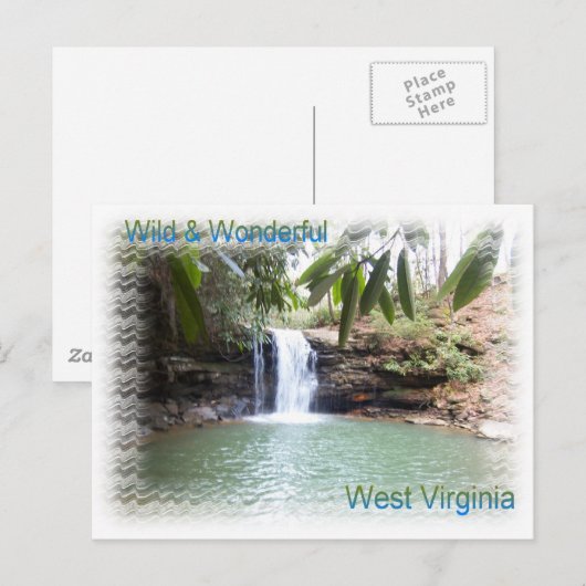 Schilderachtig West Virginia Waterfall Briefkaart (Voorkant / Achterkant)