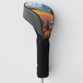 Schilderachtig wilde bloemen en bergen Fine Art Golfheadcover (Schuin)