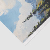 Schilderachtig Wildflowers Mountains Fine Art Deco Tissuepapier (Detail)