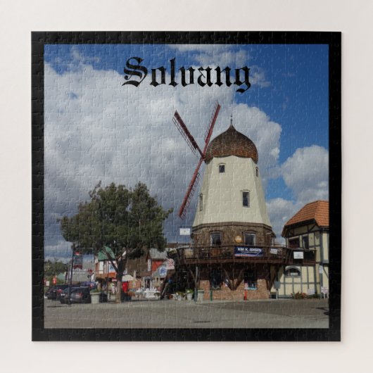 Schilderachtig Windmill Danish Town of Solvang Cal Legpuzzel (Verticaal)