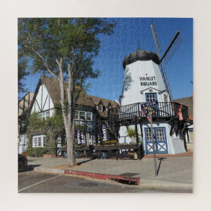 Schilderachtig Windmill Danish Town of Solvang Cal Legpuzzel