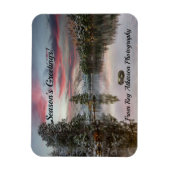 Schilderachtig winter Schotse Loch Eilein met kers Magneet (Verticaal)