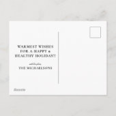 Schilderachtig Winter Uitzicht van Glad Creek Gris Feestdagenkaart (Achterkant)