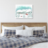 Schilderachtig Winter Wonderland Canvas Afdruk (Insitu (Slaapkamer))