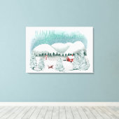 Schilderachtig Winter Wonderland Canvas Afdruk (Insitu (Houten vloer))