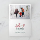 Schilderachtig Winter Wonderland Feestdagen Kaart (Binnen)