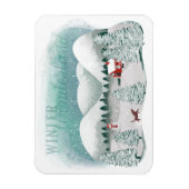 Schilderachtig Winter Wonderland Magneet (Verticaal)