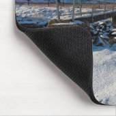 Schilderachtig winterkerstlandschap muismat (Hoek)