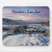 Schilderachtig winterkerstlandschap