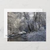 Schilderachtig winterlandschap briefkaart (Voorkant / Achterkant)