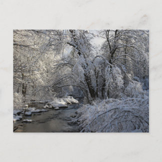 Schilderachtig winterlandschap briefkaart