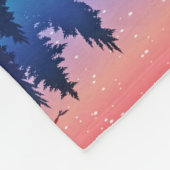 Schilderachtig wintermeer met Deer Fleece Deken (Hoek)