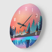 Schilderachtig wintermeer met Deer Grote Klok (Hoek)