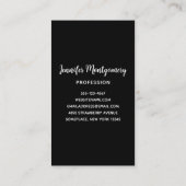 Schilderachtig wintermeer met Deer Visitekaartje (Achterkant)